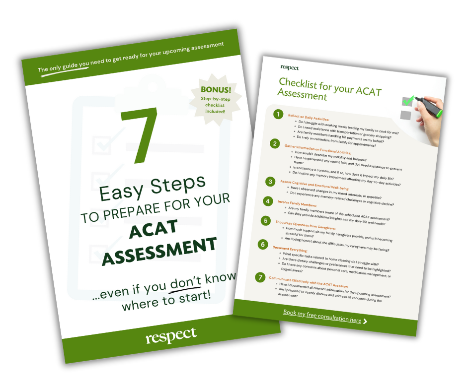 [Respect Home Care] How to prepare for your ACAT assessment